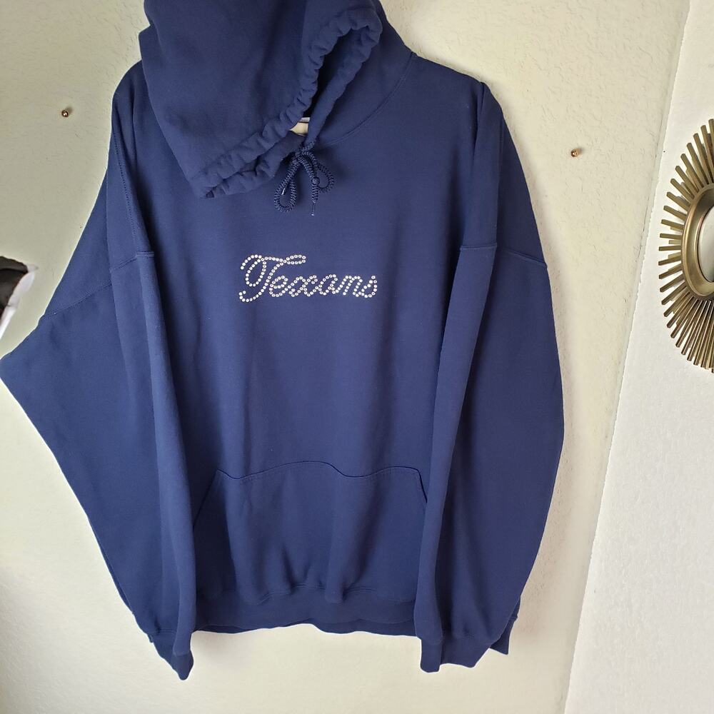Rhinestone Texans Sweatshirt Hoodie 5XL